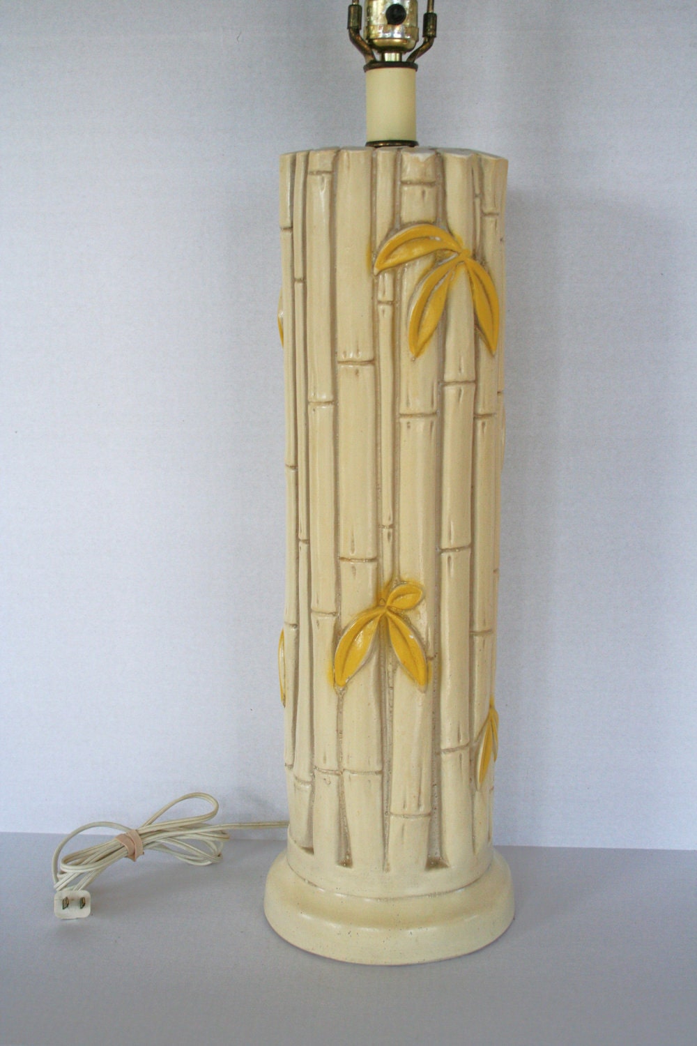 Hollywood Regency Faux Bamboo Lamp