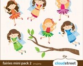 buy 2 get 1 free Fairies Clip Art Mini Pack 2 for personal and commercial use INSTANT DOWNLOAD