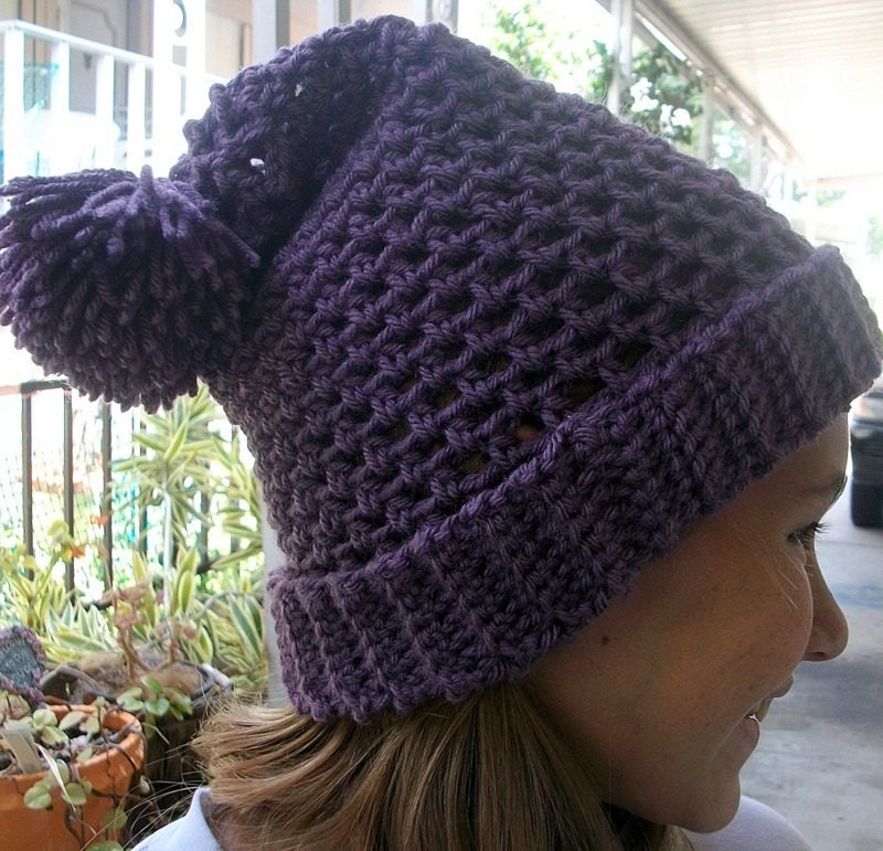Crochet Amethyst Hat