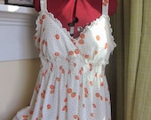 Vintage Strawberry & Polka Dot Dress