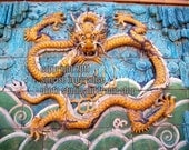 Nine-Dragon Wall in the Forbidden City, Beijing, China ----- the Forbidden City , Fine  Art Photography and Home Decor (5x7inch print)
