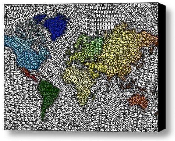 word world map