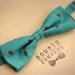 Turquoise Paisley Bowtie