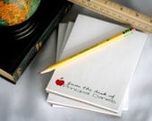 Personalized Teacher Notepads - Set of 4- From the Desk of   - Teacher Gifts