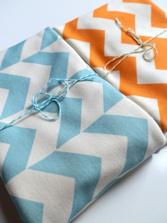 SALE, Baby Blanket, Pond Blue Jumbo Herringbone, Modern Organic Baby Blanket
