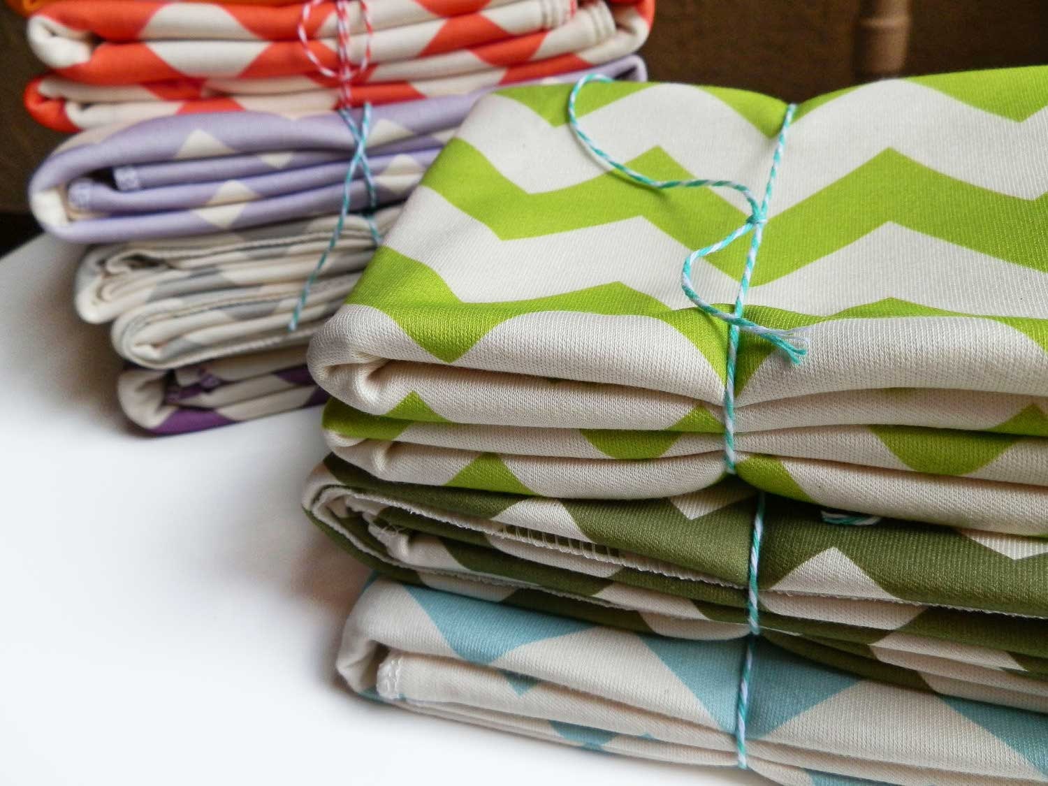 Chevron Baby Blanket, Choose Your Color, featured in Natural Child Magazine