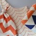 Baby Blanket, Hat and Bib Gift Set, Bright and Bold, Geometric, Chevron and Scallops