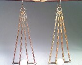 Gold & Carved Mother of Pearl 'Amalfi' Earrings by Zanne