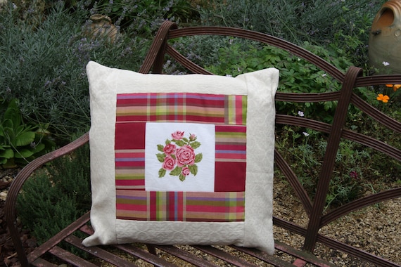 Beautiful French Tapestry Rose Cushion