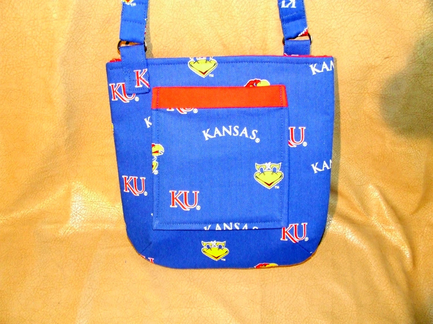 Kansas Jayhawk's Hippie or Swing Style purse