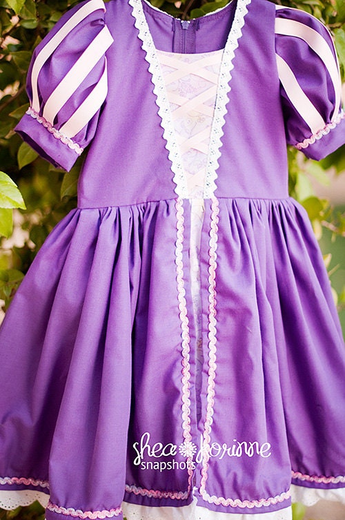 Tangled Rapunzel Dress - Size 2T-12