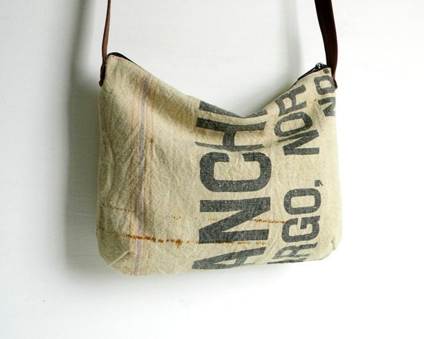 Recycled Grain Vegan Cross Body Bag