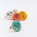 Mod Flower Ring- Peacock Green and Black