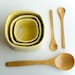 Ceramic Salt, Pepper, and Sugar Cellars in Yellow (made to order)