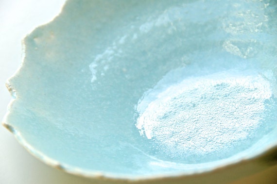Ceramic Soap Dish in Aqua