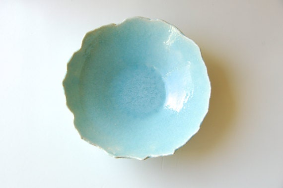 Ceramic Soap Dish in Aqua