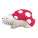 Woodland mushroom hedgehog magnet, number 32