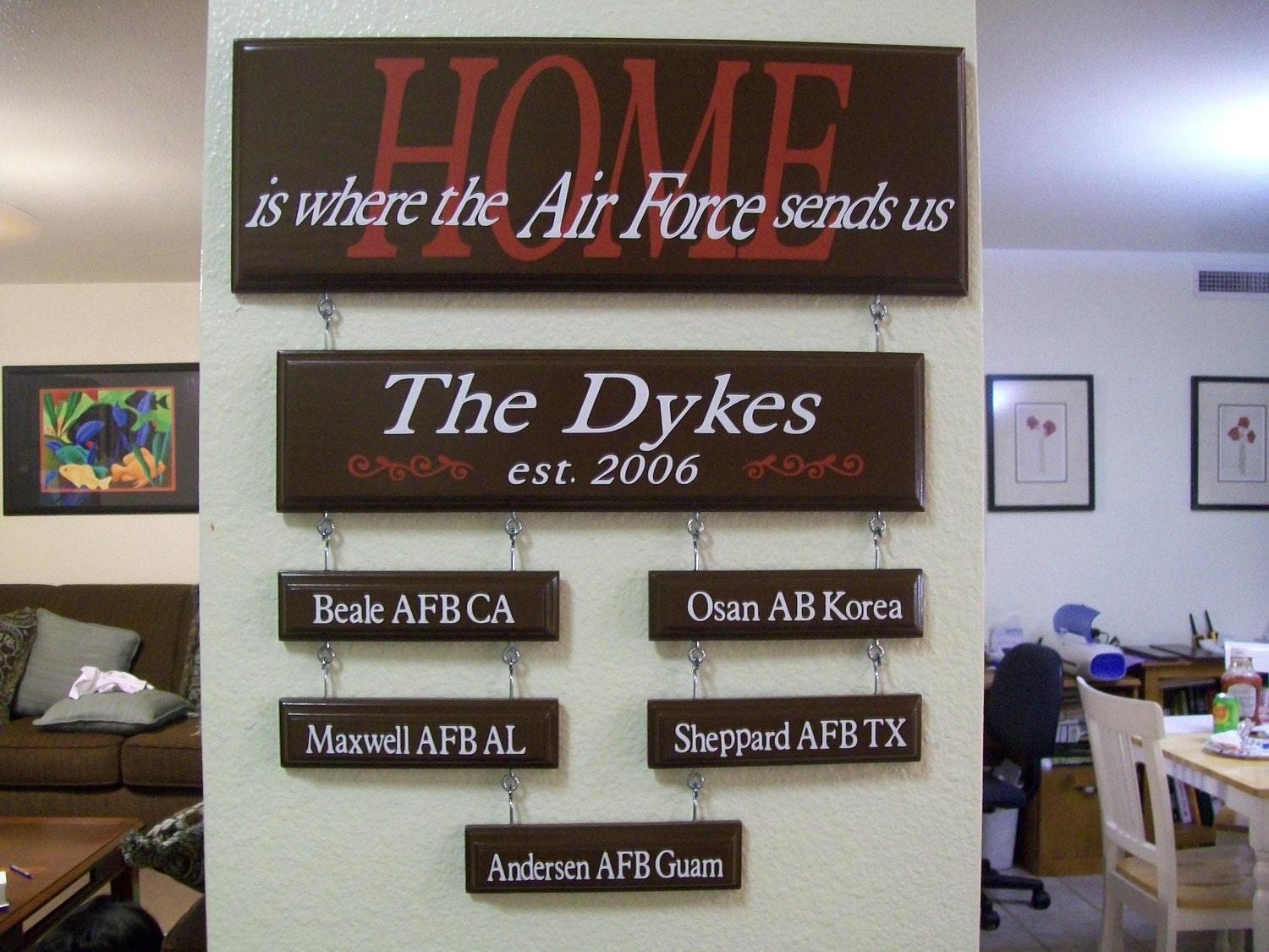 Home is where the Air Force sends us sign