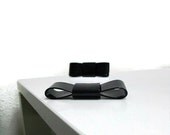 Black patent leather Shoe Clips made in Italy