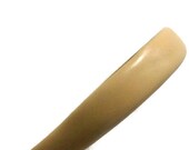 Camel leather headband