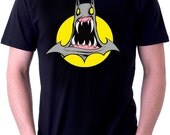 Batman Mens Tshirt Rabid Batman Vampire Tee Sizes S  M  L  XL  XXL