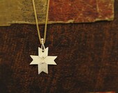 wind necklace in sterling silver and 14K gold filled