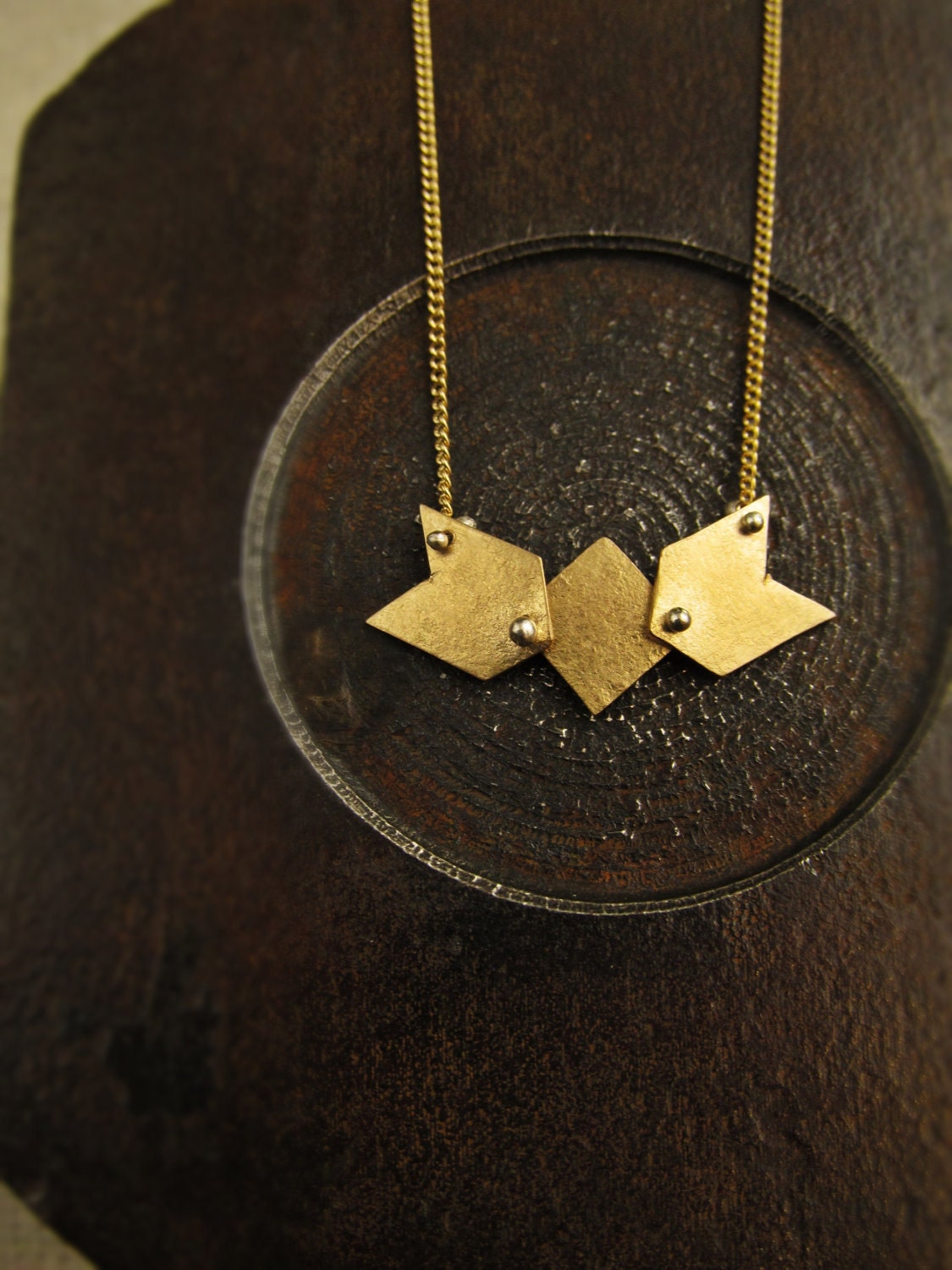 peyote necklace in 14K gold filled