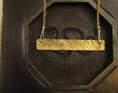 bar necklace 14k gold filled