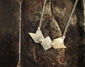 peyote necklace in sterling silver