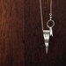 personalized sterling silver necklace custom city state name travel pennant charm