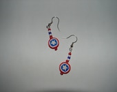 Pierced Earrings Captain America