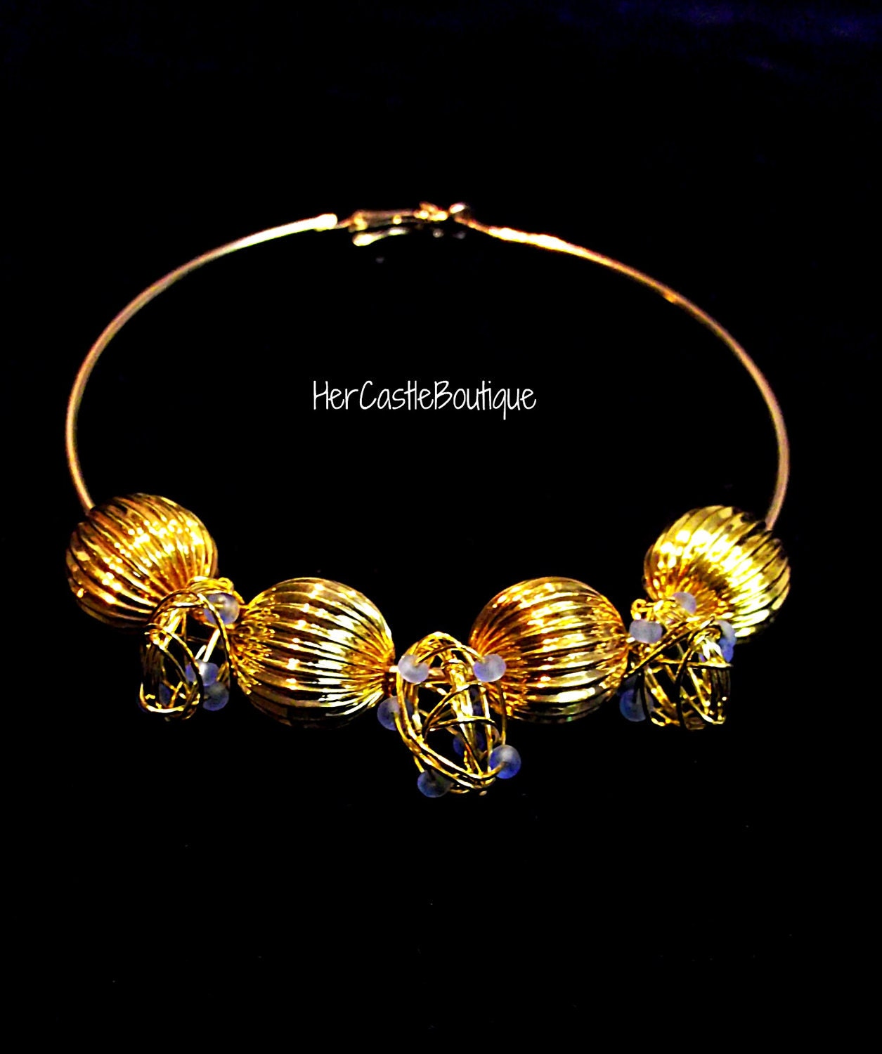 Blue n' Gold Paparazzi Earrings