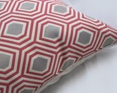 Kravet - Decorative Pillow Cushion Cover - Accent Pillow - Throw Pillow - Galvani Tango Red Festival, Red, Earth, Khaki - 18 x 18 Inch