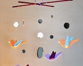 Baby Crib Mobile - Modern Crib Mobile - Baby Mobile - Baby Bird Mobile - Girls Nursery Mobile -Wood Mobile - Mobile - Unique Crib Mobile -