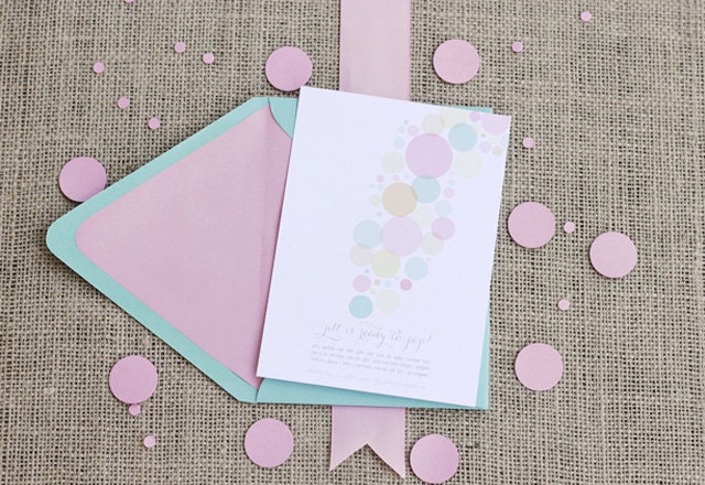 Ready to Pop - Baby Shower Invite - Three Color Options Il_570xn