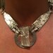 Mothers Day gift, Statement necklaces, choker necklace, Pendant necklaces, silver necklace, black, steampunk, wire wrap, Sale , Cyber Monday