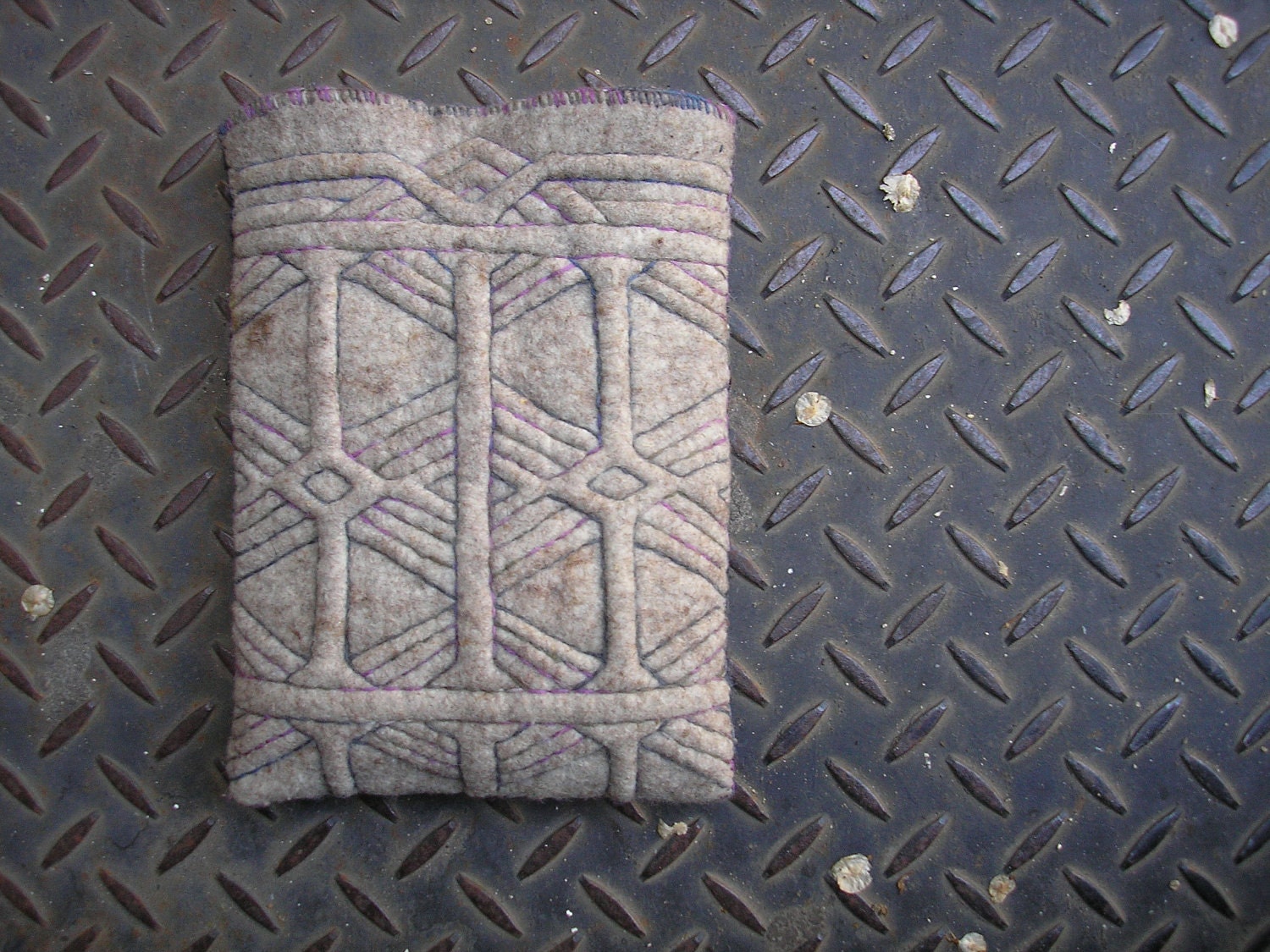 RESERVED for Steph - Urban Nomad shoulder bag or hip bag - Ethnic filipino hand quilted motif