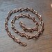 Copper chain - 16 gauge thick links - ideal for hanging medium to large terrariums - terrarium chain