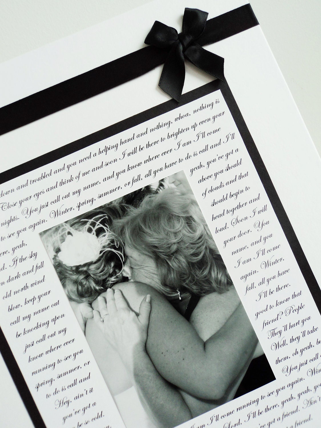 Wedding Gift for Parents, Photo Mat, Custom, Personalized, Mother, Father, Bride, Groom