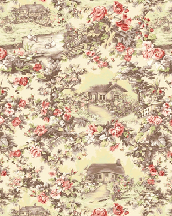 Aubrey's Garden - Aubrey Rose Collection - Benartex Fabric
