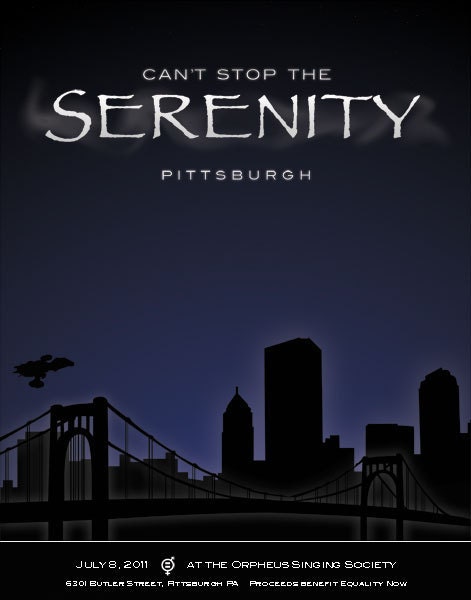 Can't Stop the Serenity Pittsburgh Poster 2011