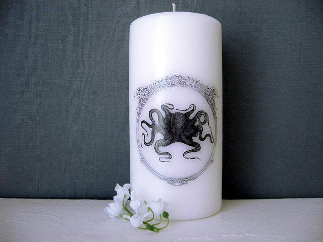 Octopus - Pillar Candle - the Crafty Cephalopod