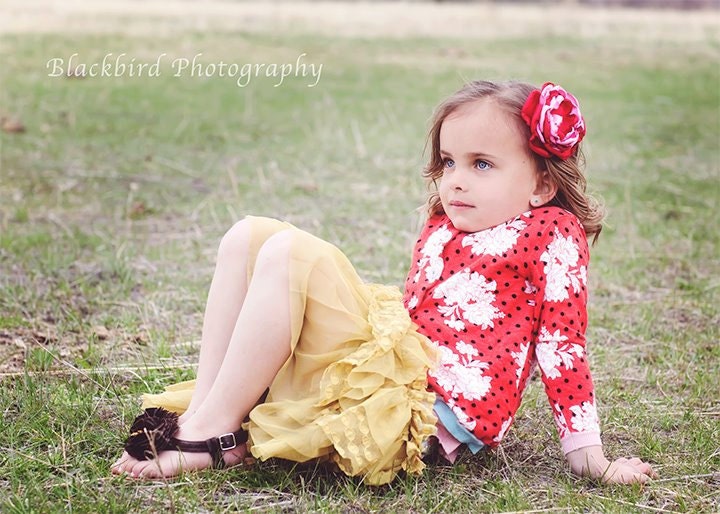 red & dusty rose shabby chic handcrafted flower clip made to match matilda jane