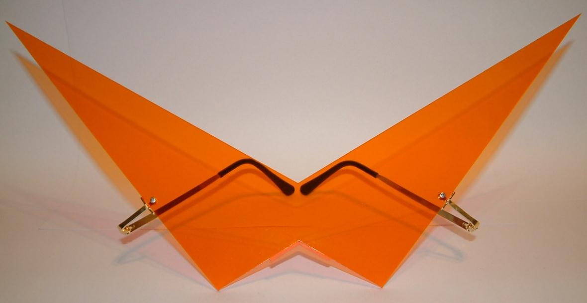 Anime Gurren Lagann Kamina cosplay Glasses Sun Glasses V2 Dark ORANGE.