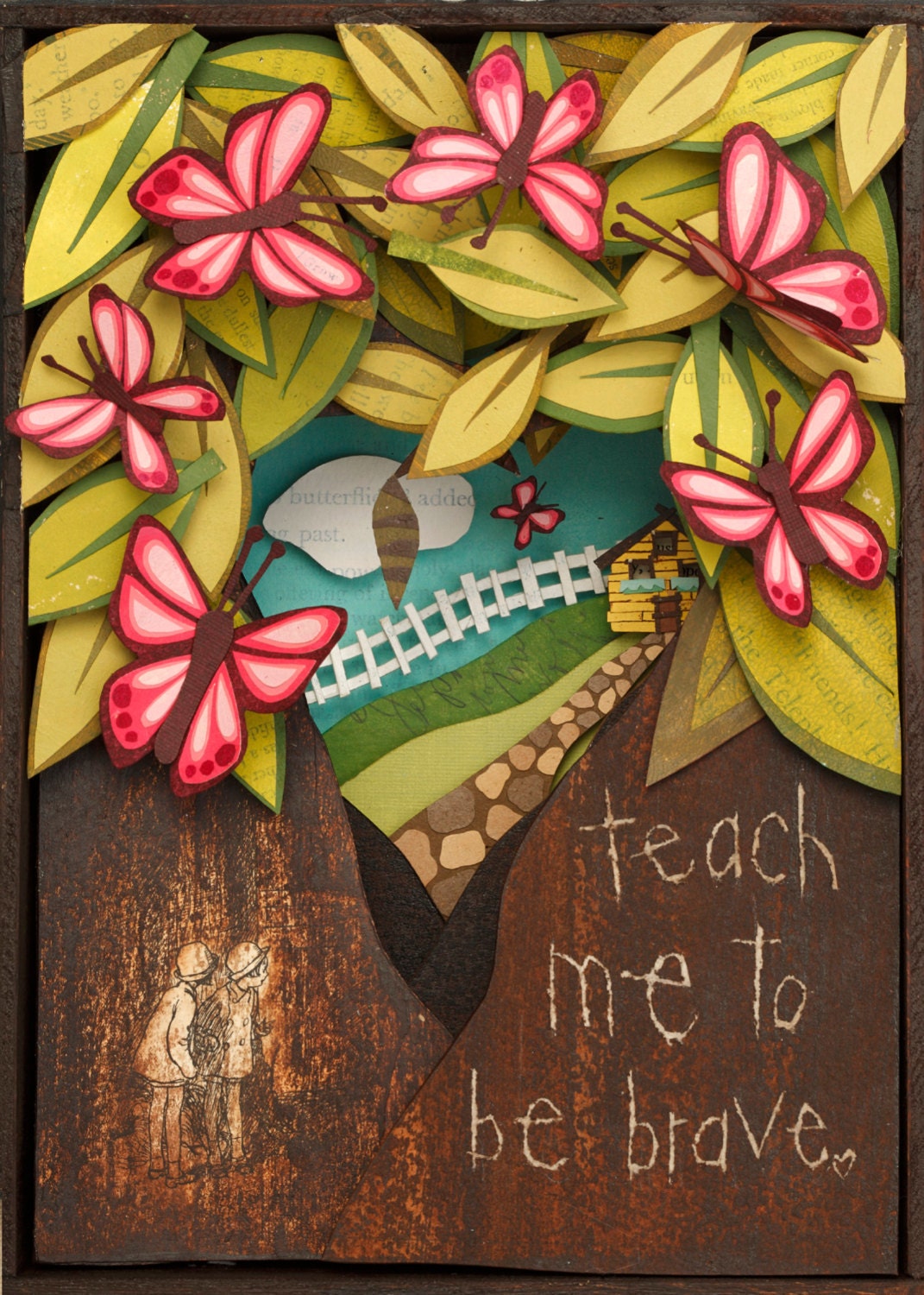 Teach Me To Be Brave - 8 x 10 Print