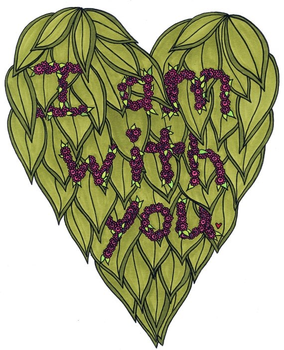 I Am With You - 8 x 10 Print