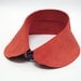 amaranth red detachable leather collar