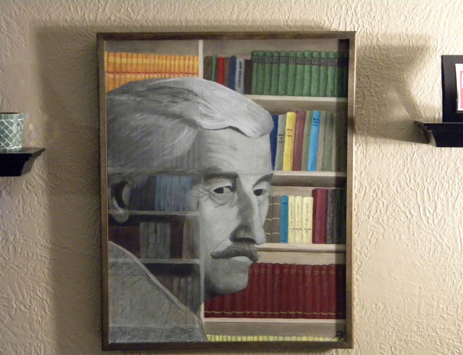 William Faulkner Original Painting 16x20 acrylic paint on canvas