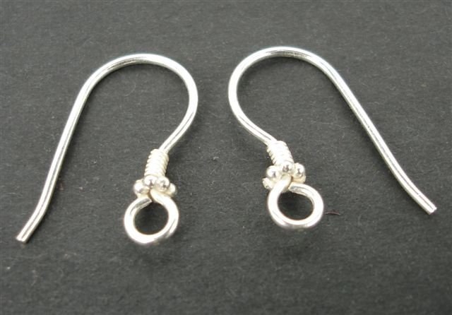 EWFMN04 - 925 Sterling Silver Daisy Spacer Earring Hooks