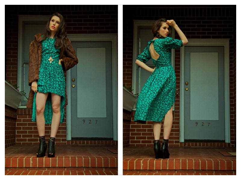 Upcycled Vintage Hi-Lo Vixen Party Dress